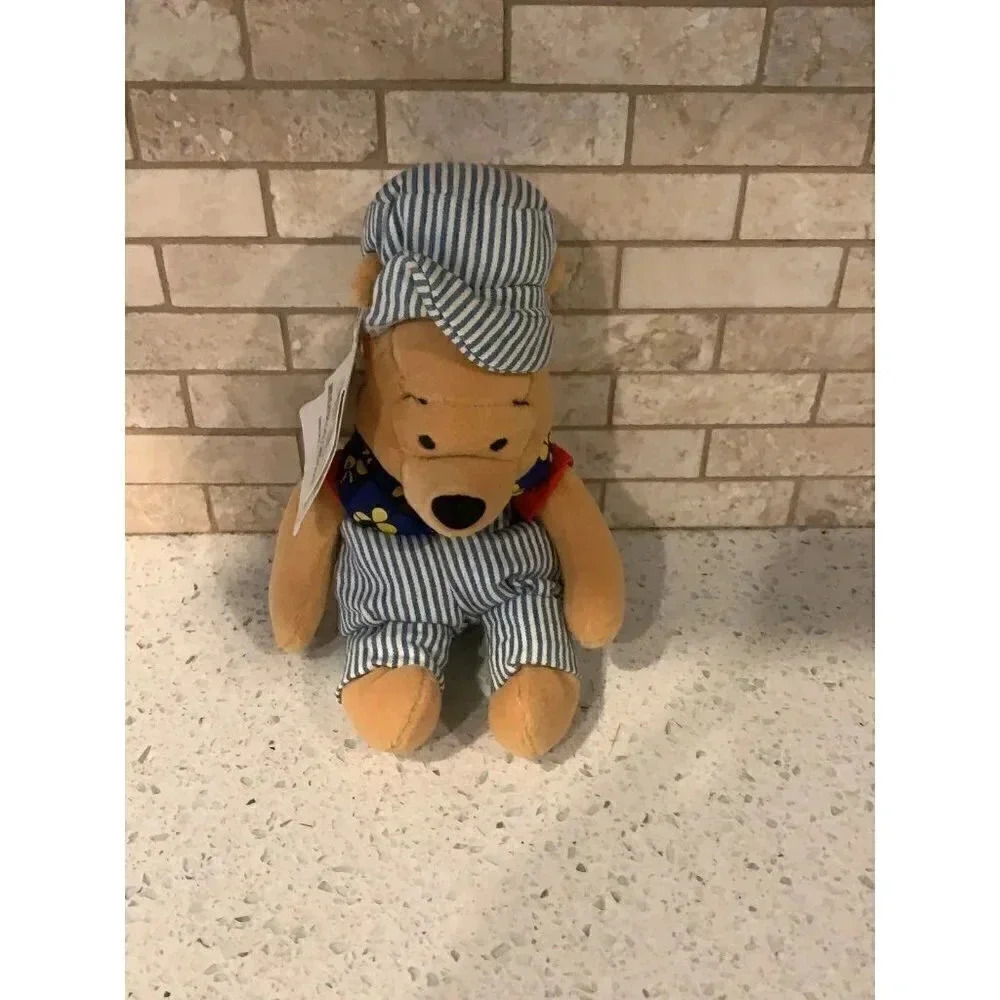 Mouseketoys Winnie the pooh choo choo pooh bean bag plush b25